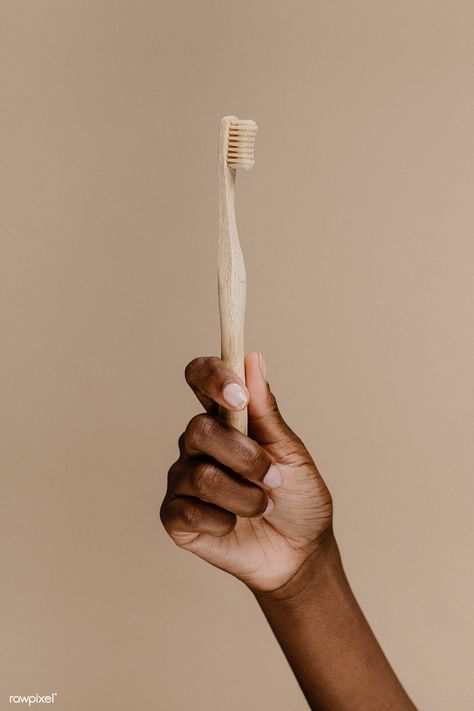 Black hand holding a wooden toothbrush | premium image by rawpixel.com / McKinsey #picture #photography #inspiration #photo #art #toothbrush Dentist Branding, Wooden Toothbrush, Dentist Logo, Sikat Gigi, Dental Art, How To Prevent Cavities, Tooth Brush, Bamboo Toothbrush, Hand Holding