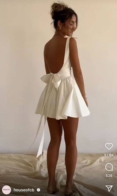 graduation outfit idea: cute white mini dress Graduation Outfits, Wedding Reception Dress, Cute Prom Dresses, Engagement Dresses, Grad Dresses, Graduation Outfit, Romantic Dress, Reception Dress, Wholesale Dress