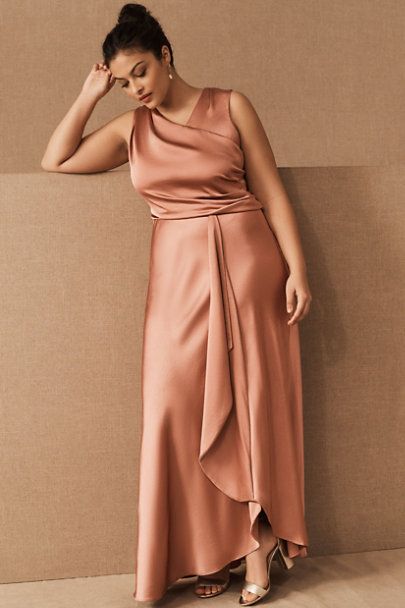 Espen Satin Maxi Dress - BHLDN Bridesmaid Dresses Styles, Dress For Big Size Woman, Sedona Sunset, Flattering Maxi Dress, Plus Size Bridesmaid Dresses, Lavender Bridesmaid, Plus Size Bridesmaid, Bridesmaid Dress Styles, Plus Size Party Dresses