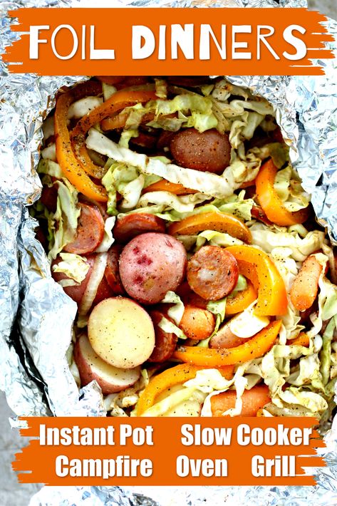 Foil dinners are a popular in the summer when camping but did you ever think about making Instant Pot foil dinners? If you have a craving for this campfire dinner you can make it much easier and faster in the Instant Pot at home. #instantpot Summer Dinner Recipes Instant Pot, Instapot Casseroles, Dinner Recipes Instant Pot, Campfire Dinners, Hobo Dinners, Summer Dinner Recipes, Foil Packet Dinners, Ip Recipes, Foil Pack Meals