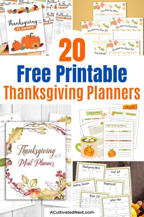 20 Free Thanksgiving Planner Printables- If you want to have a stress-free and easy Thanksgiving, then you need to plan for it in advance! Check out these free Thanksgiving planner printables that can really help you out! | free Thanksgiving printables, #ThanksgivingMenu #freePrintables #printables #planners #ACultivatedNest Thanksgiving Wednesday, Thanksgiving Cooking Schedule, Cooking Schedule, Thanksgiving Meal Planner, Thanksgiving Menu Planning, Thanksgiving Menu Planner, Thanksgiving Meal Plan, Dinner Menu Planning, Thanksgiving Planning