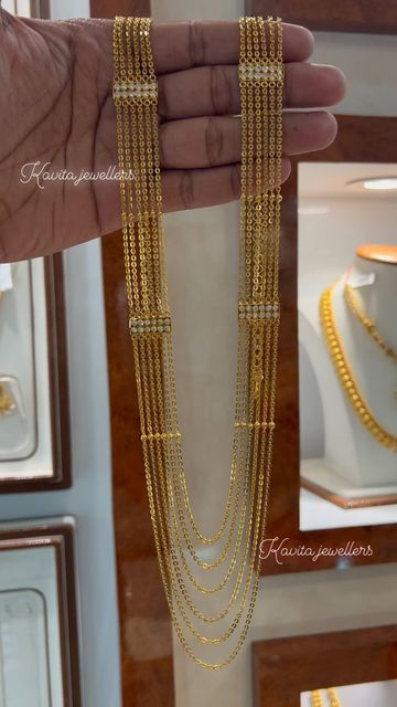 Diamond Chandraharam Designs, Gold Jewellery With Grams, Chandrahaaram Designs, Champasavaralu Gold Designs Latest, Chandraharam Designs Indian Jewelry, Steps Haram Designs Gold, 60 Grams Gold Haram Designs, Chandraharam Latest Designs, Chandra Haram Designs Gold