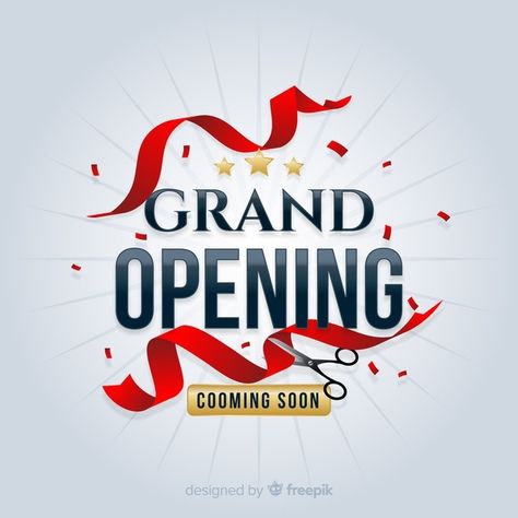 Flat grand opening decorative background | Free Vector #Freepik #freevector #background #banner #ribbon #business Grand Opening Background, Opening Background, Diy Skirt Tutorial, Grand Opening Banner, Shop Banner Design, Banner Ribbon, Digital Graphics Art, Dance Background, Website Banner Design