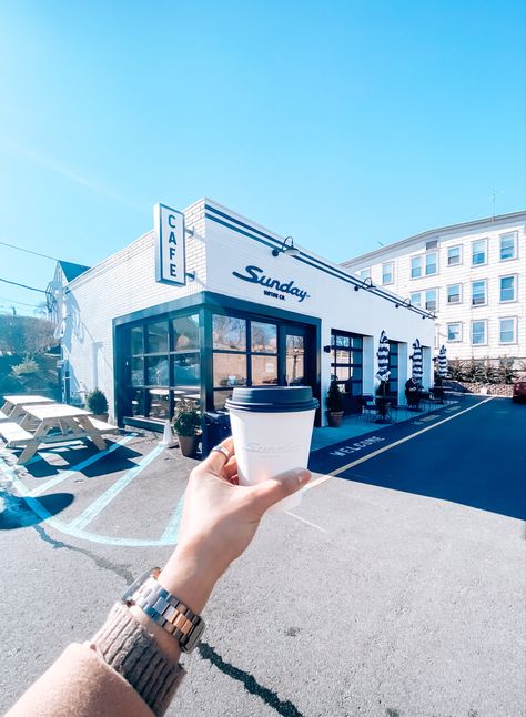 Gas Station Coffee Shop, Brunch Bagels, Cafe Building, Old Cafe, Cafe Aesthetics, Storefront Glass, Restaurant Exterior Design, Restaurant Exterior, Front Shop