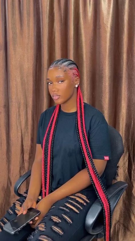 Nice All Back Hairstyles, All Back Cornrows Hairstyles Braids Long, Color Cornrows Braids, Long Cornrows Braids, All Back Hairstyles, All Back Braids, Ponytail Braids Hairstyles, All Back Cornrows Hairstyles, Senior Hairstyles