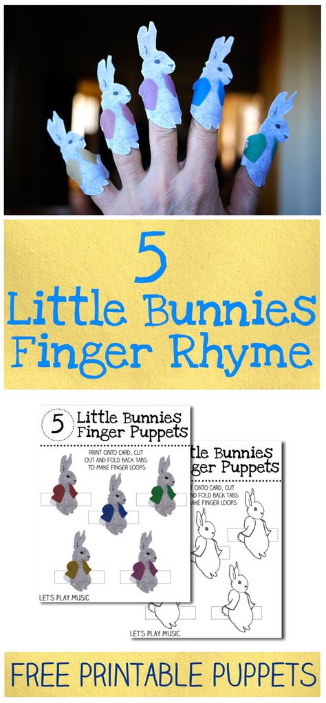 5 Little Bunnies Counting Song for Easter with Free Printable from Let's Play Music Easter Finger Play Songs, Finger Rhymes, Essay Conclusion, Lets Play Music, Easter Preschool, Felt Stories, Preschool Music, Finger Plays, Spring Preschool