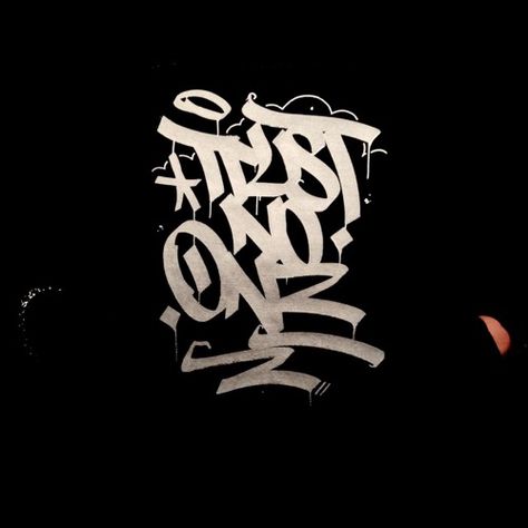 Trust No One by Red 1 Trust No One Tattoo, Street Font, Writing Tattoo, Alphabet Graffiti, Font Tattoo, One Tattoo, Tattoo Lettering Design, Chicano Lettering, Dream Logo