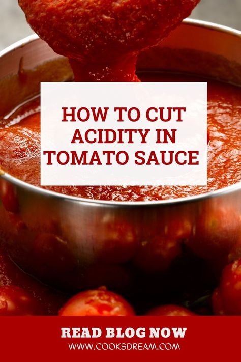 Homemade Sweet Tomato Sauce, How To Make Tomato Sauce Less Acidic, How To Make Spaghetti Sauce Less Acidic, Simple Homemade Tomato Sauce, Non Acidic Tomato Sauce, Tomatoe Sauce Based Recipes, No Cook Tomato Sauce, Homemade Tomato Sauce With Canned Tomato, Tomato Puree Spaghetti Sauce