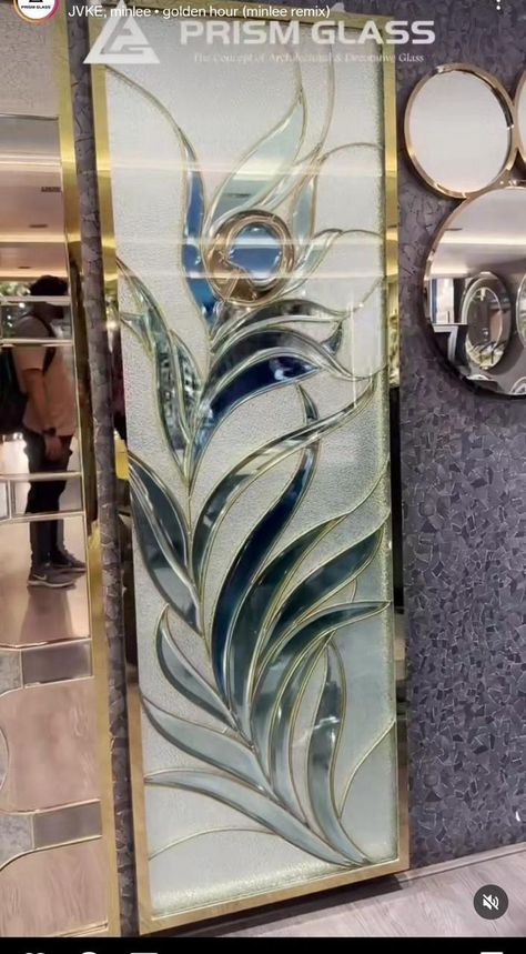 Passage Design, Latest Gate Design, Wooden Partition, Pooja Door, Balcony Glass Design, Pooja Door Design, Glass Etching Designs, Window Glass Design, Glass Door Design