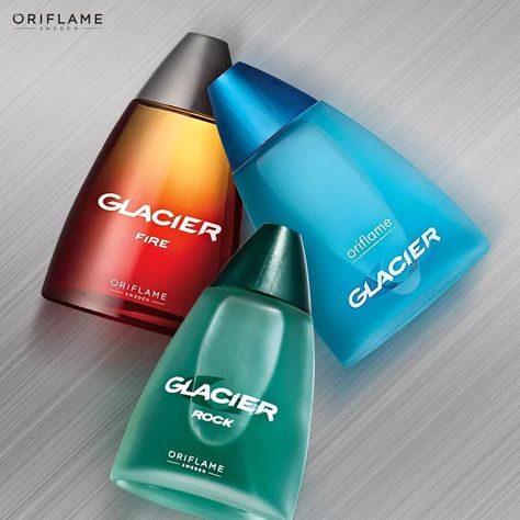 Glacier for Men by Oriflame Cosmetics ❤MB Perfume Oriflame, Produk Oriflame, Oriflame Products, Oriflame Beauty Products, Cosmetic Packaging Design, Social Selling, Favorite Skincare Products, Beauty Lipstick, Cosmetic Packaging