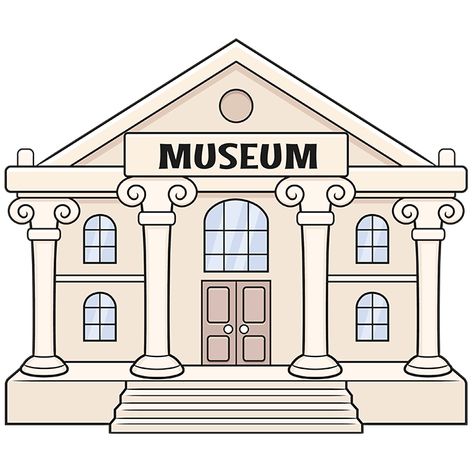 Museum Drawing, Archaeology For Kids, Photo Editing Apps Iphone, Community Places, Kids Art Galleries, Book Presentation, House Cartoon, Head Drawing, Building Drawing