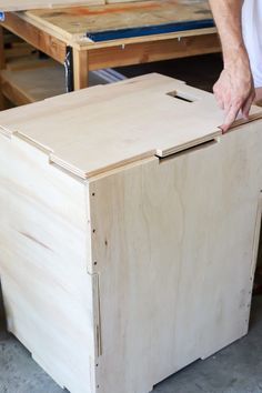 Build a DIY 3-in-1 Plyometric Box for Box Jump Exercises Plyo Box Plans, Diy Plyo Box, Gym Furniture, Jump Exercises, Diy Gym Equipment, Gear Room, House Gym, Plyo Box, Crossfit Box