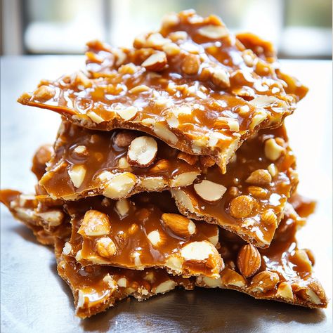 The Best Nut Brittle Recipe - World Great Recipes Nut Brittle Recipe Without Corn Syrup, Honey Peanut Brittle, Nut Brittle Recipe, Nut Brittle, Easy Pound Cake, Brittle Recipes, Christmas Candy Recipes, Peanut Brittle, Candied Nuts