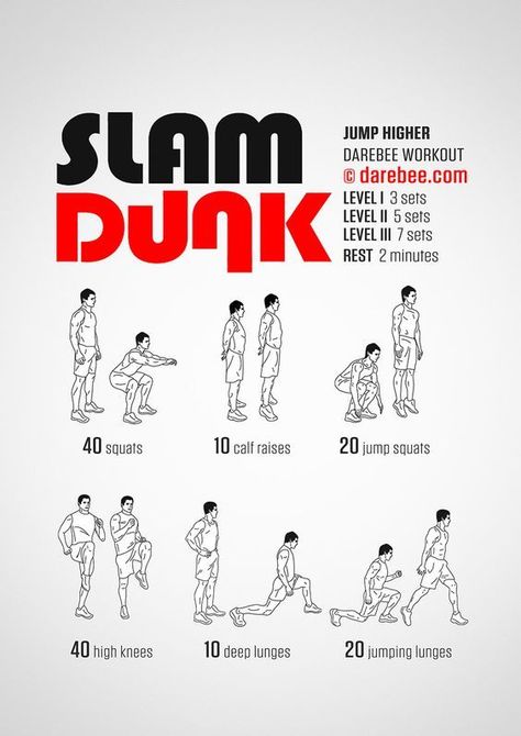 Dunk Workout, Vertical Workout, Vertical Jump Workout, Basketball Conditioning, Basketball Workouts Training, Jump Workout, Fitness Hacks, Latihan Dada, Bola Basket