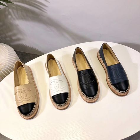 Ysl Flats, Ysl Espadrilles, Espadrilles Flats, Chanel Espadrilles, Chanel Flats, Luxury Footwear, Flats Outfit, Women's Espadrilles, Chanel Espadrille