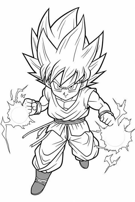 Goku Coloring Pages, Pikachu Coloring Page, Dragon Ball Tattoo, Color Drawing Art, Dragon Ball Painting, Graffiti Doodles, Horse Coloring Pages, Adult Coloring Designs, Adult Colouring Pages