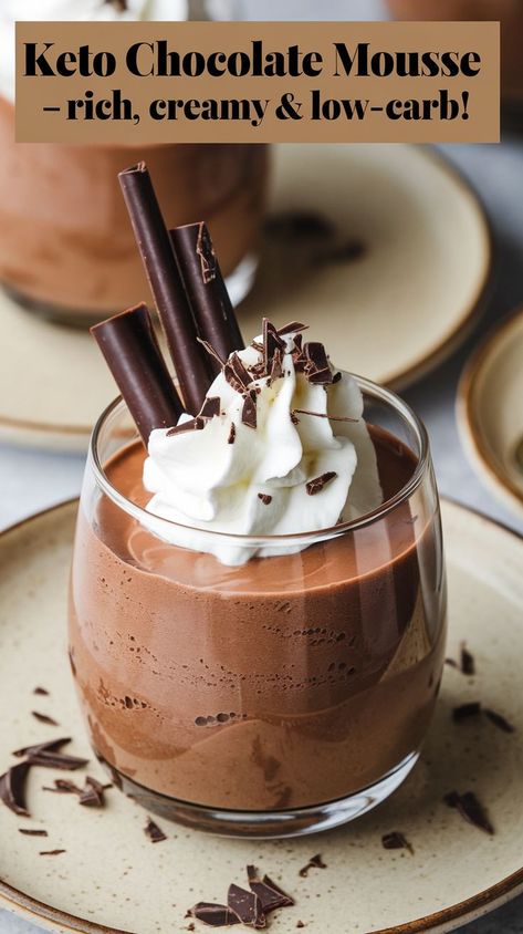 Layered Mousse Desserts: Keto Chocolate Mousse Recipe for Keto Desserts Best Keto Chocolate Mousse, Keto Chocolate Mousse Cake, Keto Mouse, Chocolate Mouse Recipe, Double Chocolate Muffin Recipe, Choc Mousse, Mousse Desserts, Keto Chocolate Mousse, Chocolate Muffin Recipe