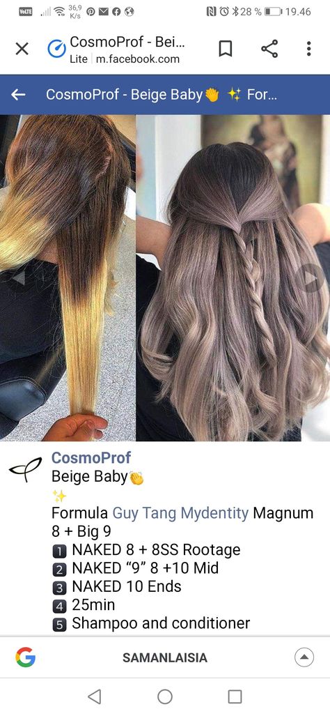 Guy Tang Hair Color Formulas, Guy Tang Hair Color, Guy Tang Hair, Brown Ombre Hair, Guy Tang, Color Formulas, Hair Color Formulas, Braided Bangs, Light Hair Color