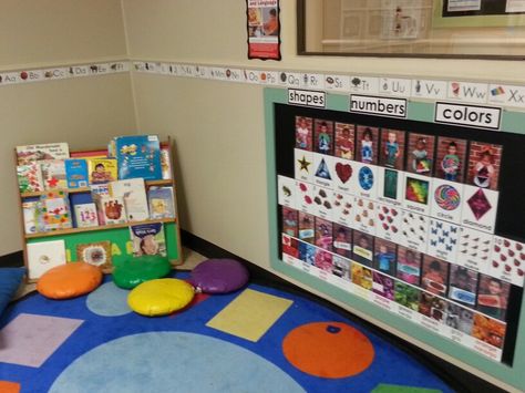 Two's circle time area, childcare Childcare Displays, Circle Time Area, Circle Time Board, Kindergarten Prep, Night Moon, Pre Kindergarten, Good Night Moon, Circle Time, Classroom Themes