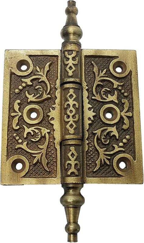 6" - Ornate Iron Victorian Hinges - HG-102 - Iron Hinge - Antique Style Iron Hinge for Doors, Gates, cabinets, barn Door Hinges (2) Antique Barn Door, Barn Door Hinges, Iron Hinges, Old Shutters, Strap Hinges, Wood Magazine, Brass Hinges, Antique Images, Antique Cabinets