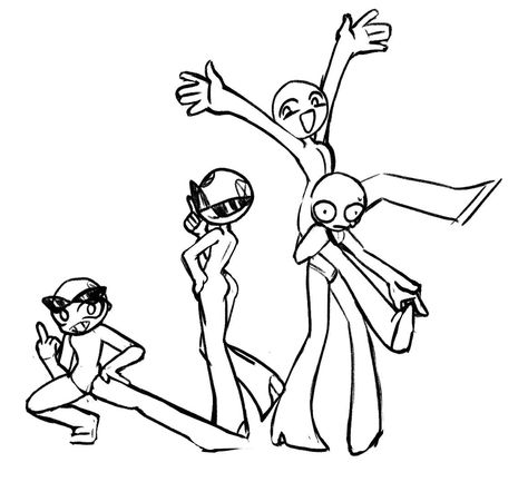 Body Bases Friend Group, Bsf Drawing Poses, Pose Reference Drawing 4 Friends, Friend Base Pose Reference, Group Sketch Poses 4 People, Friend Drawing Base Duo, Body Base Drawing 3 Friends, Funny Bases 4 People, 3 Ppl Poses Drawing