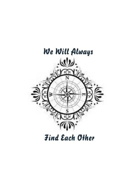 Tattoo that my best friend and I are getting                              … High School Best Friend Tattoos, Best Friend Tattoos Meaningful Quotes, Long Distance Bestie Tattoos, Soul Mate Tattoo Ideas Best Friends, Simple Bff Tattoos, Best Friend Compass Tattoos, Compass Friendship Tattoo, Life Long Friend Tattoos, Ride Or Die Tattoo Friends