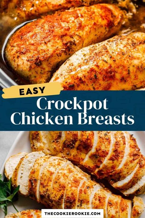 Change Your Life Chicken, Crockpot Chicken Breasts, Chicken Breast Recipes Slow Cooker, Cooking Frozen Chicken Breast, Chicken Breast Slow Cooker, Chicken Breast Crockpot Recipes, Crockpot Chicken Breast, Chicken Crockpot Recipes Easy, Cooking Frozen Chicken