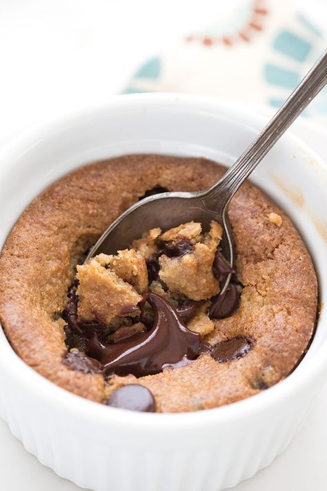 The Best Low Carb Desserts for Two | All Day I Dream About Food Chocolate Chip Cookie For One, Deep Dish Chocolate Chip Cookie, Cookie For One, Keto Chocolate Chip Cookie, Low Carb Chocolate Chip Cookies, Low Carb Mug Cakes, Skillet Chocolate Chip Cookie, Ketogenic Desserts, Keto Cookie Recipes