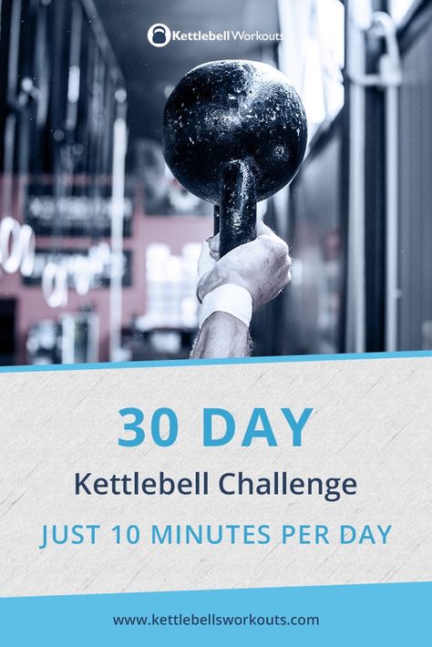 30 Day Kettlebell Challenge | Only 2 Exercises for 10 Minutes Per Day Kettle Ball, Wods Crossfit, Kettlebell Workout Routines, Kettlebell Benefits, Kettlebell Abs, Core Workout Videos, Month Workout Challenge, Kettlebell Challenge, Full Body Kettlebell Workout