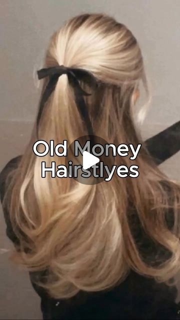 Old Fashioned Hairstyles, Old Money Hairstyles, Sophisticated Hairstyles, Classy Hairstyles, Money Girl, Old Hairstyles, Hairstyles For Girls, Hair Tutorials For Medium Hair, Classy Aesthetic