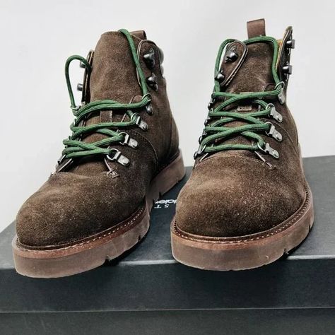 Bloomingdale's | Shoes | The Mens Store At Bloomingdales Urban Hiker Brown Suede Mens Boots | Poshmark Vintage Boots Men, Men’s Winter Shoes, Men’s Clogs, Men’s Winter Boots, Hiking Boots Outfit Men, Mens Style 2024, Mens Fashion Boots, Suede Boots Men, 90s Black Men Fashion