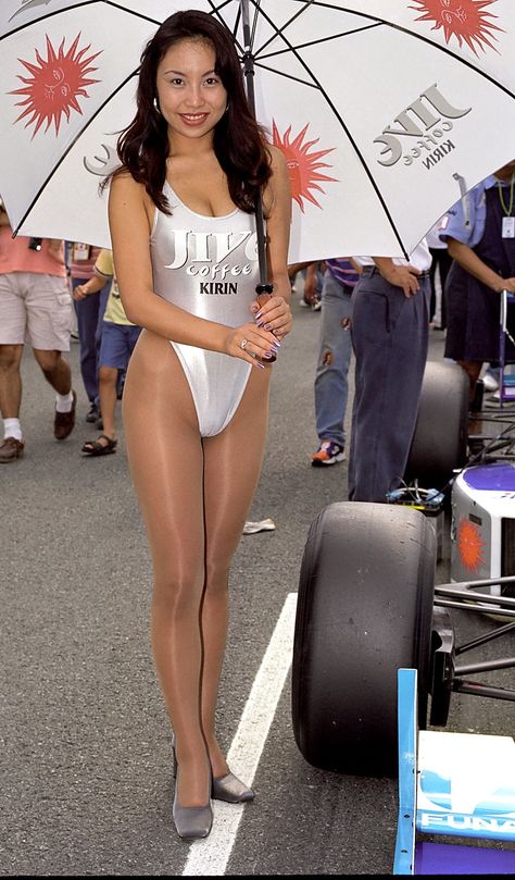 1997ph_fnp159 | afinesmith | Flickr Promo Girls, Pantyhose Fashion, Racing Girl, Grid Girls, Lovely Legs, Race Queen, Jive, Leotards, One Piece Swimsuit