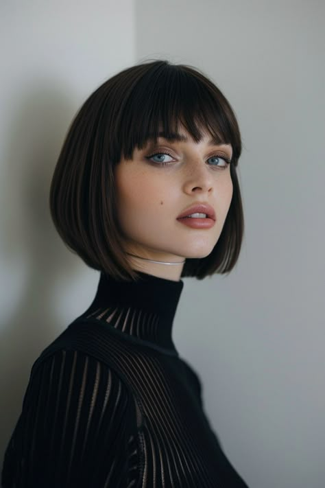 Girl Portrait Reference, Hairstyles With Wispy Bangs, Short Hair And Bangs, Simple Haircut, Gray Bob, Summer Wedding Hairstyles, Feathered Bangs, Cool Hairstyles For Girls, Soft Fringe