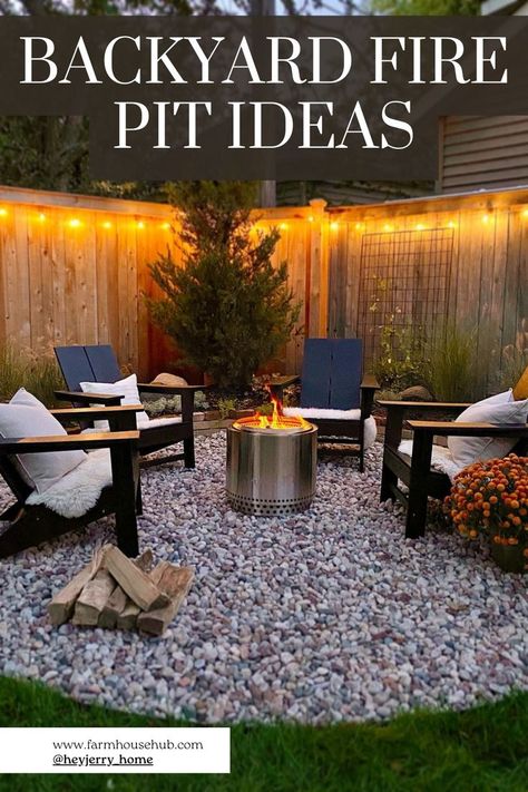 Backyard Fire Pit Ideas Corner Yard Fire Pit Ideas, Outdoor Fire Pit Areas, Solo Stove Fire Pit Ideas Backyard, Corner Fire Pit Backyard, Solo Fire Pit Ideas, Modern Fire Pit Ideas Backyard, Backyard Fire Pit Designs, Outdoor Firepit Seating, Backyard Ideas With Fire Pit