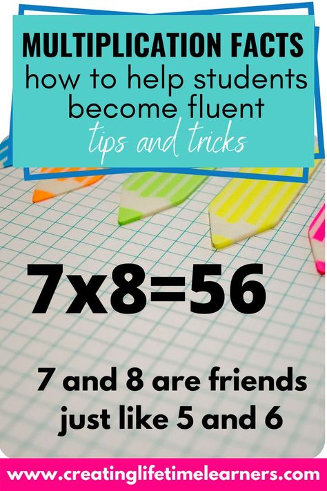 Multiplication Mnemonics, Daily Multiplication Fact Practice, Learn Multiplication Facts Fast, Multiplication Help, Multiplication Rhymes, Memorizing Multiplication Facts, Teaching Multiplication Facts, Multiplication Facts Memorizing, Math Facts Practice