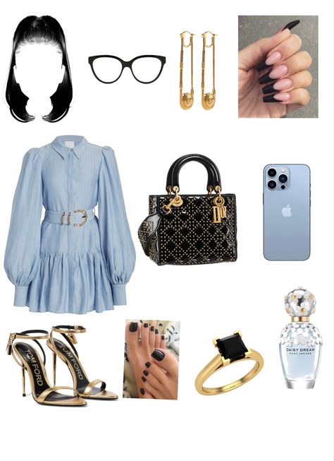 Light blue outfit suitable for a work event or a lunch date Lunch Outfits, Light Blue Outfit, Lunch Outfit, Lunch Date, Blue Outfit, Cute Fashion, Light Blue, My Style, Blue