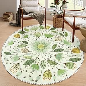 Round Bathroom Rugs, Cute Bathroom, Cute Bath Mats, Soft Floor, Circular Rugs, Rug For Bedroom, Boho Bathroom, Circle Rug, Round Area Rugs