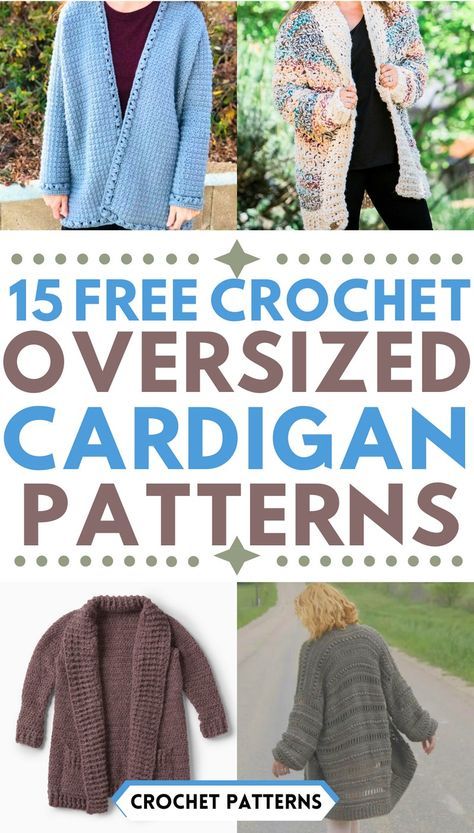 Free Crochet Oversized Cardigan Patterns Crochet Lightweight Cardigan Pattern, Simple Crochet Cardigan Pattern Free, Easy Crochet Cardigan Pattern Free, Crochet Oversized Cardigan, Crochet A Cardigan, Crochet Cardigan Pattern Free Women, Free Crochet Jacket Patterns, Oversized Cardigan Pattern, Crochet Sweater Coat