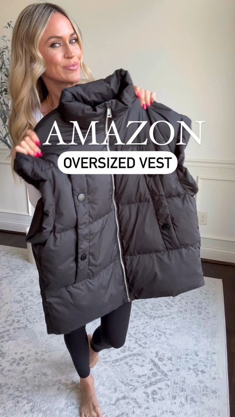 Orolay Women's Puffer Down Vest … curated on LTK Long Winter Vest Outfits For Women, Black Puffy Vest Outfit, Puff Vest Outfits For Women, Winter Vest Outfits For Women, Puffy Vest Outfits For Women, Oversized Puffer Vest Outfit, Long Puffer Vest Outfit, Vest Outfits For Women Winter, Oversized Vest Outfit