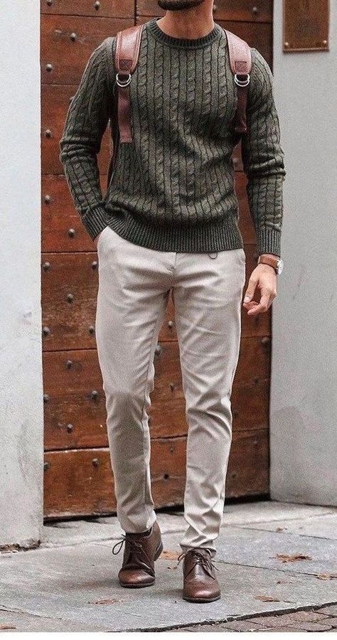 Sweater Outfits Men, Mens Business Casual Outfits, Classy Outfits Men, Aesthetic Outfits Men, Fall Outfits Men, Men Stylish Dress, Traje Casual, Winter Outfits Men, Cool Outfits For Men