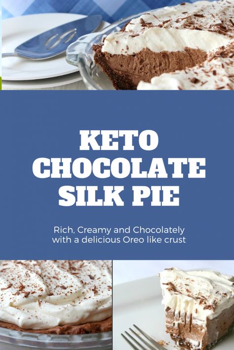 Keto Chocolate Mousse Pie, Low Carb Chocolate Pie, Keto Chocolate Pie Recipes, Keto Custard Pie, Low Carb Pie Recipes, Keto Pudding Pie, Low Carb Birthday Dessert, Keto No Bake Pie, Keto Pies Recipes Easy