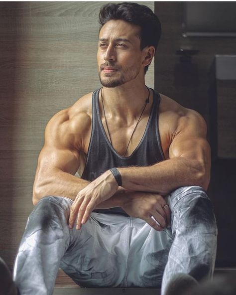 Image may contain: 1 person, sitting and indoor Baaghi 2 Wallpaper, Tiger Shroff Body Wallpaper, Tiger Shroff Body, Salman Khan Photo, Bollywood Pictures, Tiger Shroff, Actor Picture, Big Muscles, Actors Images