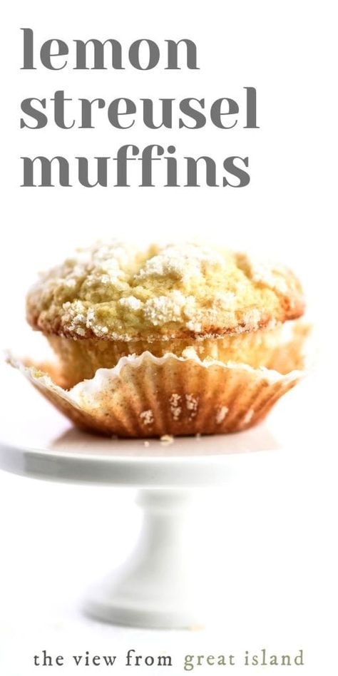 Moist Lemon Muffins, Lemon Streusel Muffins, Lemon Drizzle Muffins, Muffins Lemon, Lemon Muffin Recipes, Delicious Muffins, The View From Great Island, Streusel Muffins, Rays Of Sunshine