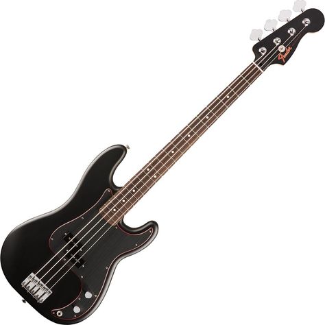 0140175506_gtr_frt_001_rr_front. Fender Precision Bass, Black Bass, Duff Mckagan, Fender Squier, Fender Guitar, Black Parade, Garage Band, Guitar Tutorial, Bass Amps