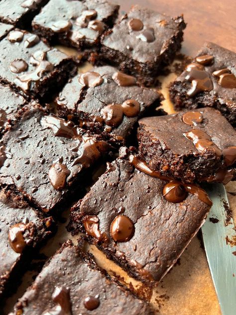 Black Bean Brownies - The Modern Nonna The Modern Nonna, Modern Nonna, Brownies Recipes, Salmon Rice Bowl, Black Bean Brownies, Flavored Olive Oil, Bean Brownies, Brownie Ingredients, Salmon And Rice