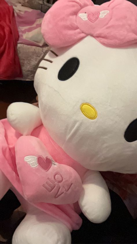 Hello Kitty Plushie, Hello Kitty Pink, Ambient Light, Light Display, Plush Toys, Hello Kitty, Kitty, Toys, Pink