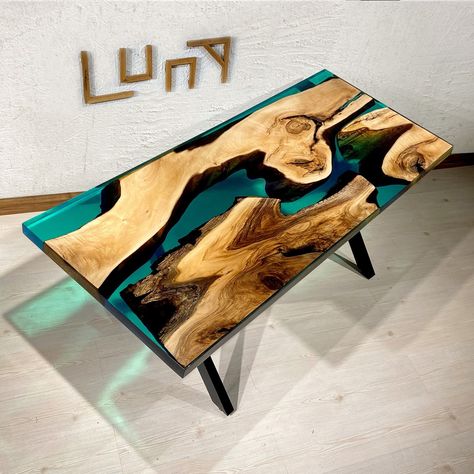 Live Edge River Table, Club Table, Dining Table Epoxy, Epoxy River Table, Epoxy Dining Table, Wood Resin Table, Epoxy Table, Epoxy Resin Table, Walnut Table