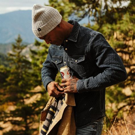 Fall Menswear, Flint And Tinder, Madras Plaid, Striped Blankets, Raw Denim, Military Inspired, Soft Hands, Trucker Jacket, Sherpa Lined