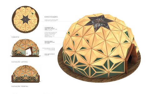 Tree Structure, Geodesic Dome Homes, Dome Structure, Triangular Pattern, Parametric Architecture, Parametric Design, Dome House, Geodesic Dome, Roof Plan