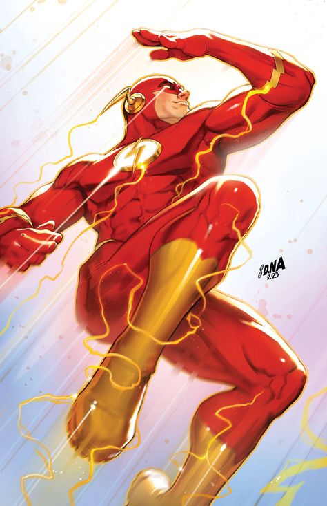 DC Solicitations June 2023 David Nakayama, Flash Superhero, Running Pose, Dc Flash, Flash Family, Flash Dc Comics, Flash Comics, Flash Animation, Kid Flash